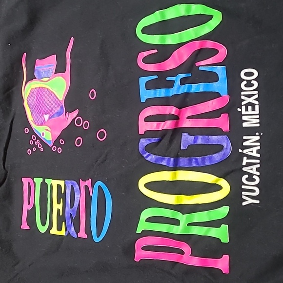UNISEX PUERTO PROGRESO YUCATAN,MEXICO LONGSLEEVE SHIRT - Picture 4 of 6
